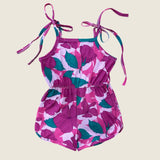 Island Pink Hibiscus Haleiwa Romper - Sweet Sweet Honey Hawaii