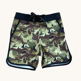 Iwa Bird Camo Boys Boardies - Sweet Sweet Honey Hawaii