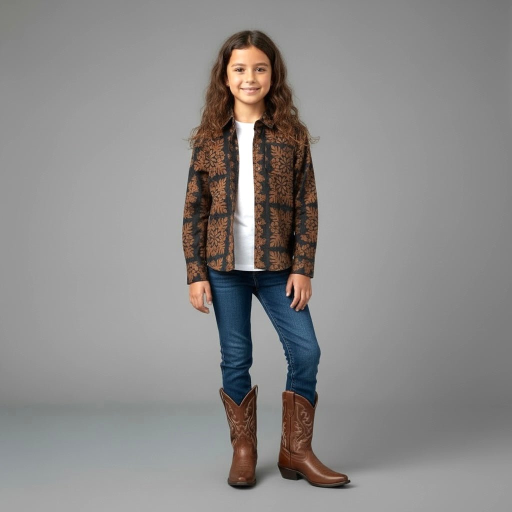 Kid's Midnight Denim Quilt Jacket - Sweet Sweet Honey Hawaii