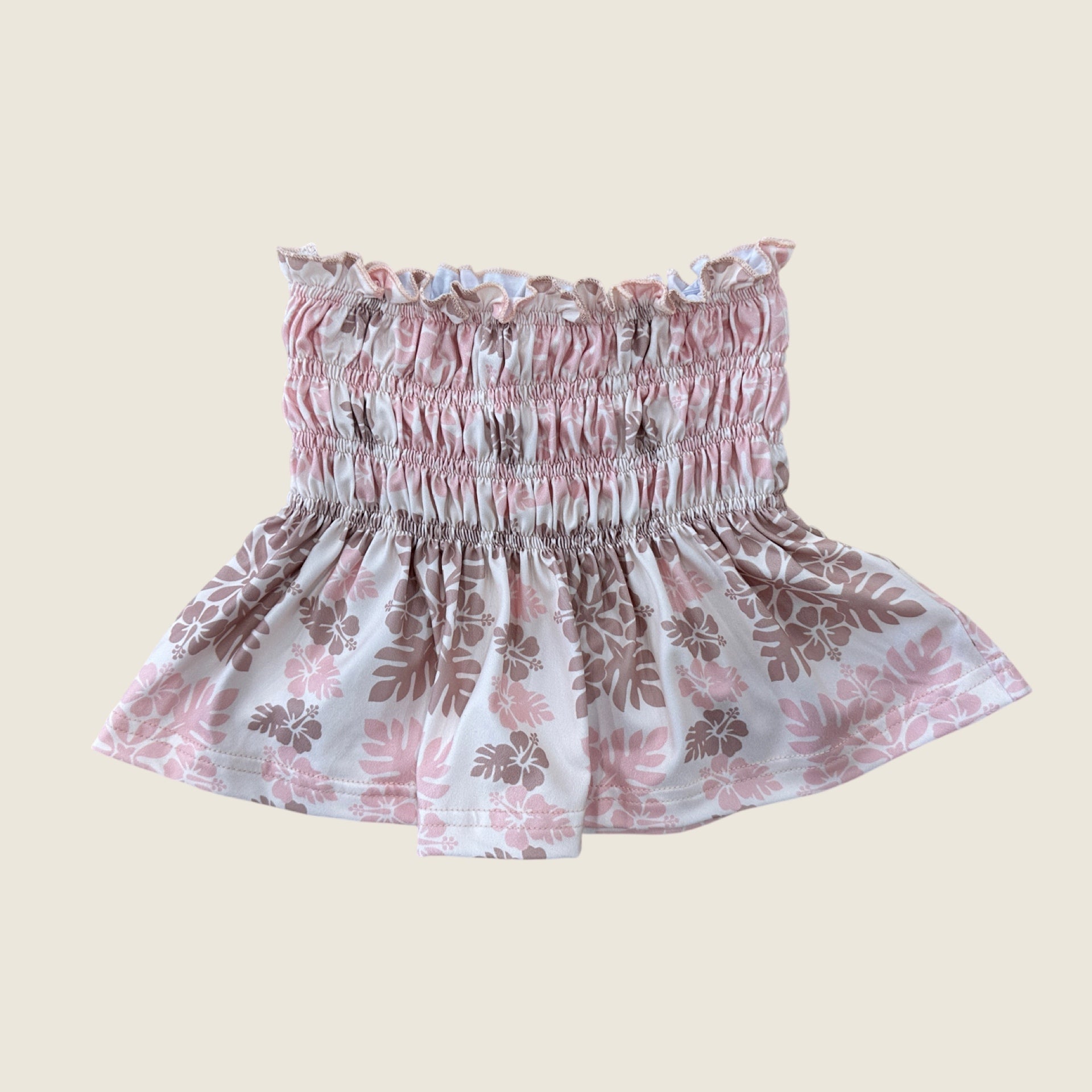 Kid's Pink Sands Heirloom Ka'a Tube Top - Sweet Sweet Honey Hawaii