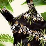 Lei Hiwa Black Knot tie romper - Sweet Sweet Honey Hawaii