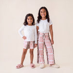 Leopard Hibiscus Girls Shorts - Sweet Sweet Honey Hawaii