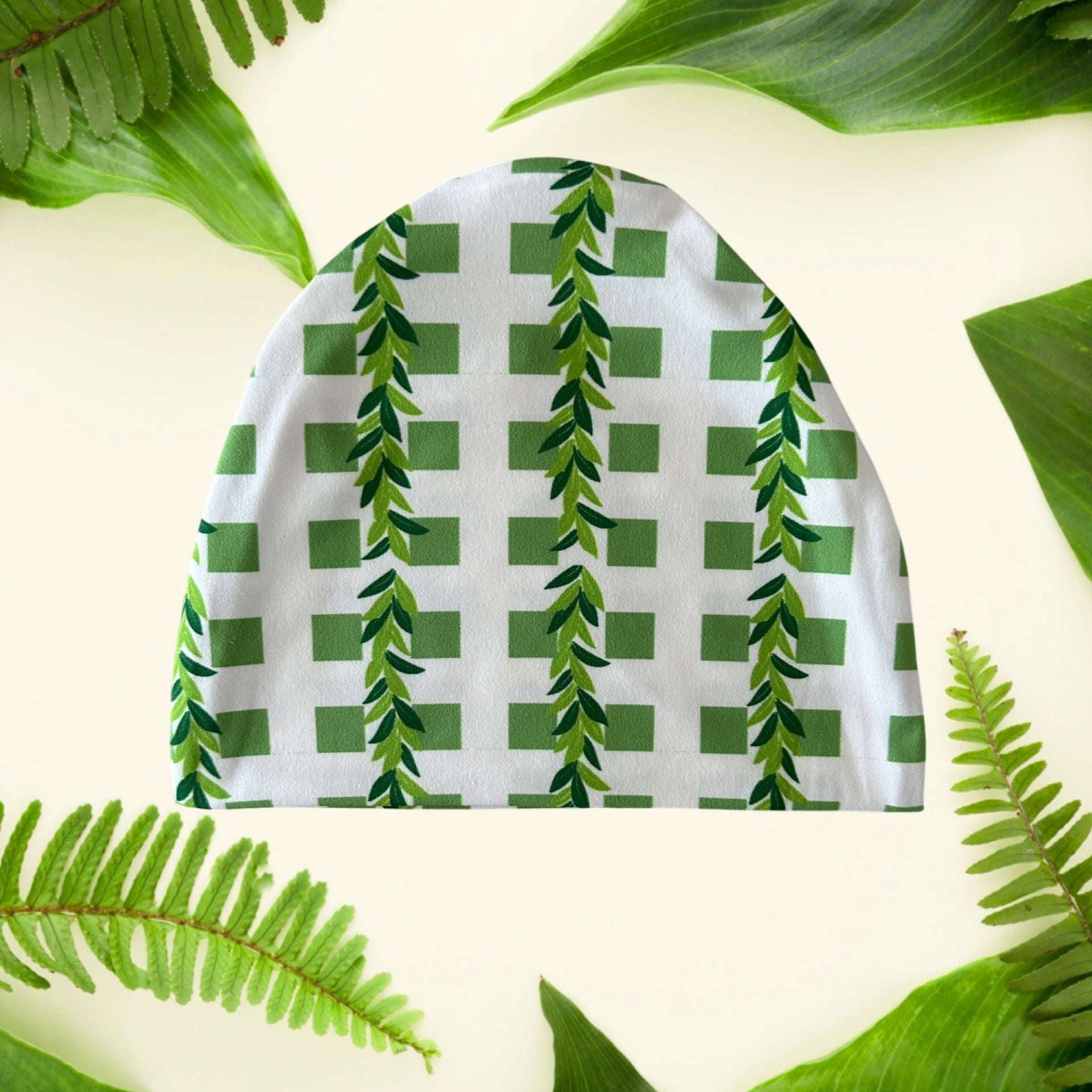 Maile Gingham Beanie - Sweet Sweet Honey Hawaii