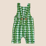 Maile Lei Palaka Overalls - Sweet Sweet Honey Hawaii