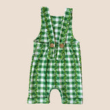 Maile Lei Palaka Overalls - Sweet Sweet Honey Hawaii
