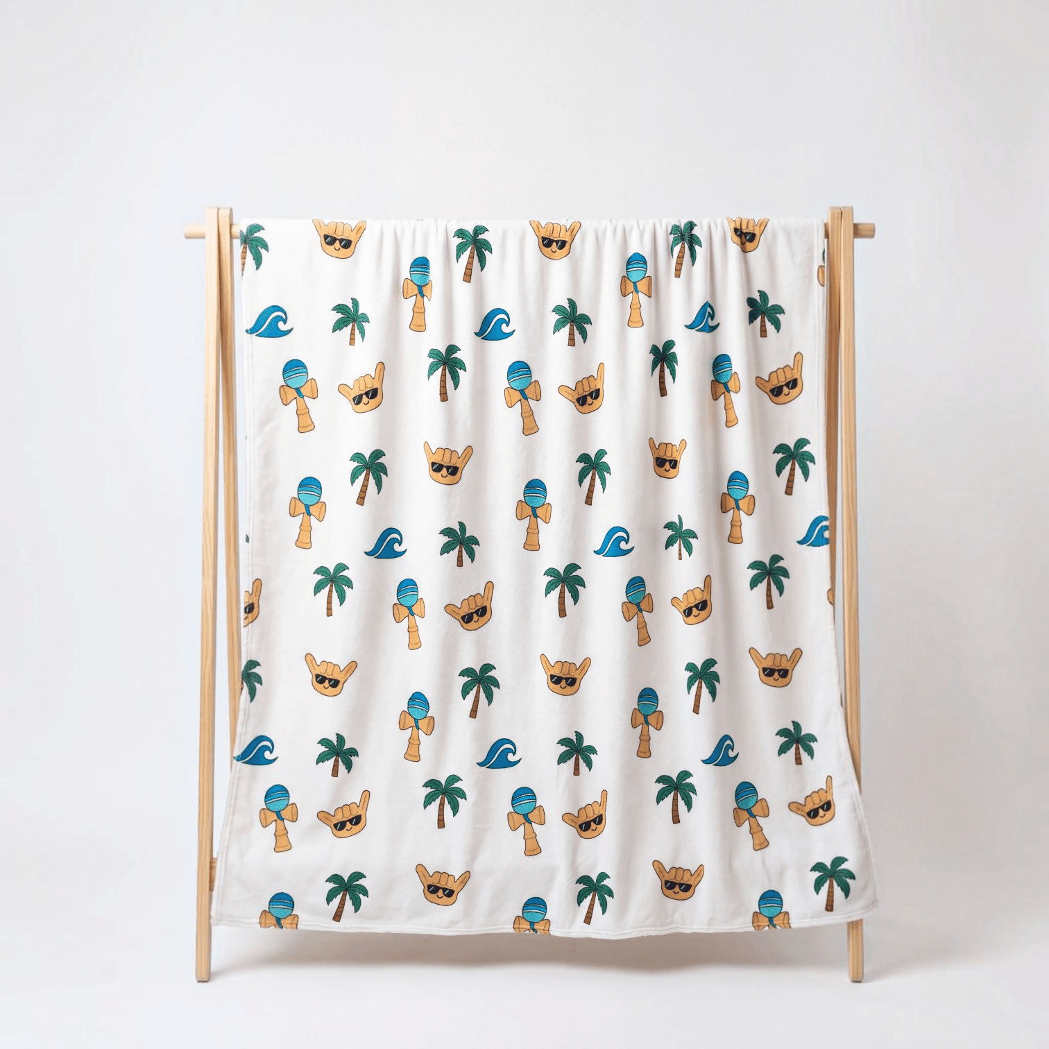 Medium: Island Kendama Minky Blanket - Sweet Sweet Honey Hawaii