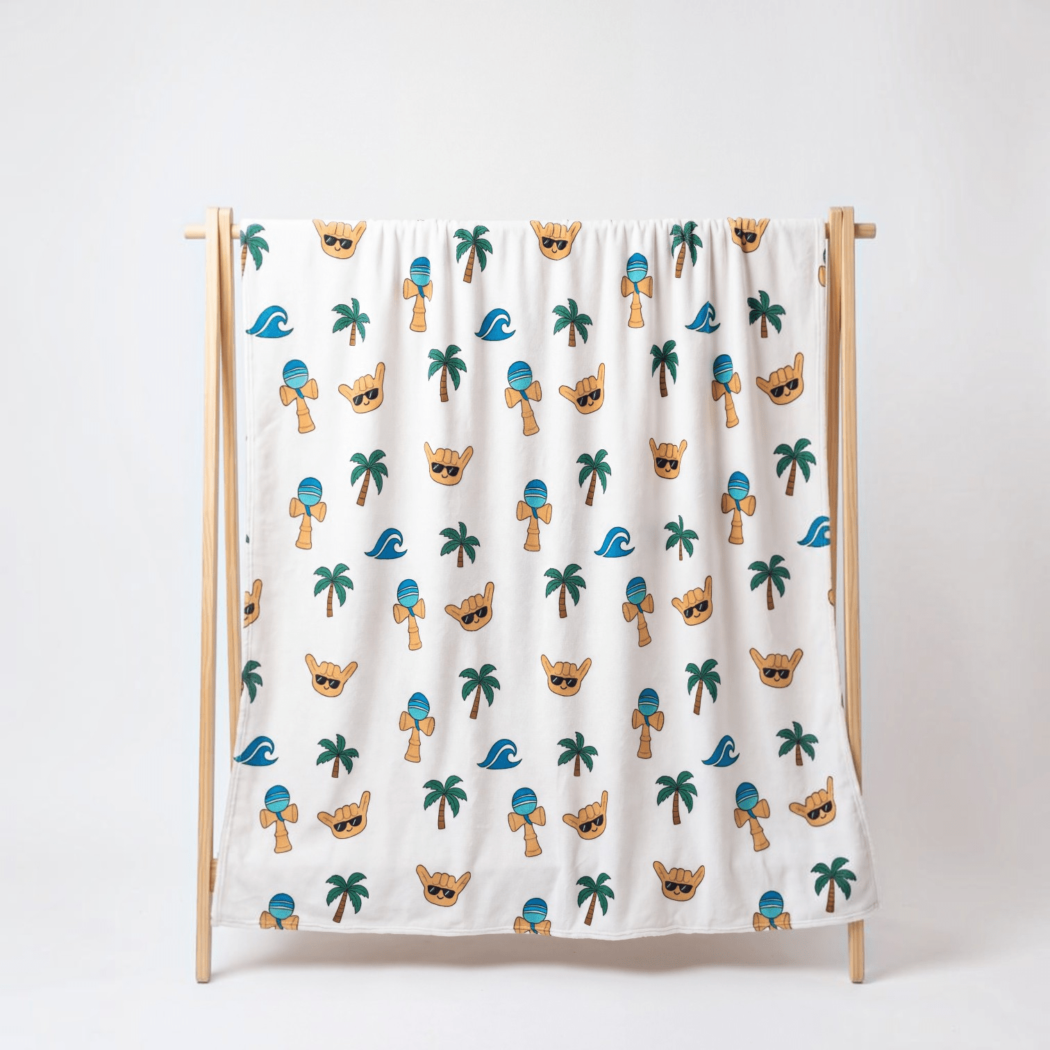 Medium: Island Kendama Minky Blanket - Sweet Sweet Honey Hawaii