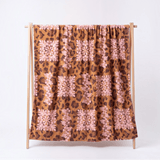 Medium: Leopard Hibiscus Minky Blanket - Sweet Sweet Honey Hawaii