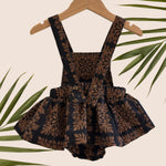 Midnight Denim Quilt Ruffled Onesie - Sweet Sweet Honey Hawaii