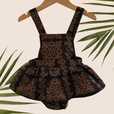 Midnight Denim Quilt Ruffled Onesie - Sweet Sweet Honey Hawaii