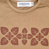 Monstera Quilt Jumpsuit (Tan) - Sweet Sweet Honey Hawaii