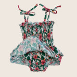Nohea ruffle tie onesie