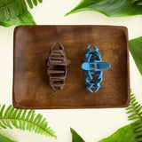 Matte Plumeria Triple Claw Clip 3