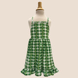 Maile Lei Green Gingham Stella Dress