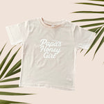 Papa's honey Girl Blush pink Tee - Sweet Sweet Honey Hawaii