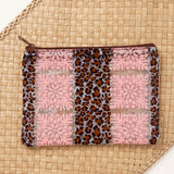 Hibiscus Quilt/Leopard Pencil Pouch