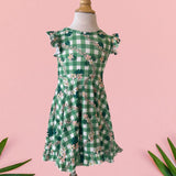 Plumeria Palaka Alayna Dress - Sweet Sweet Honey Hawaii