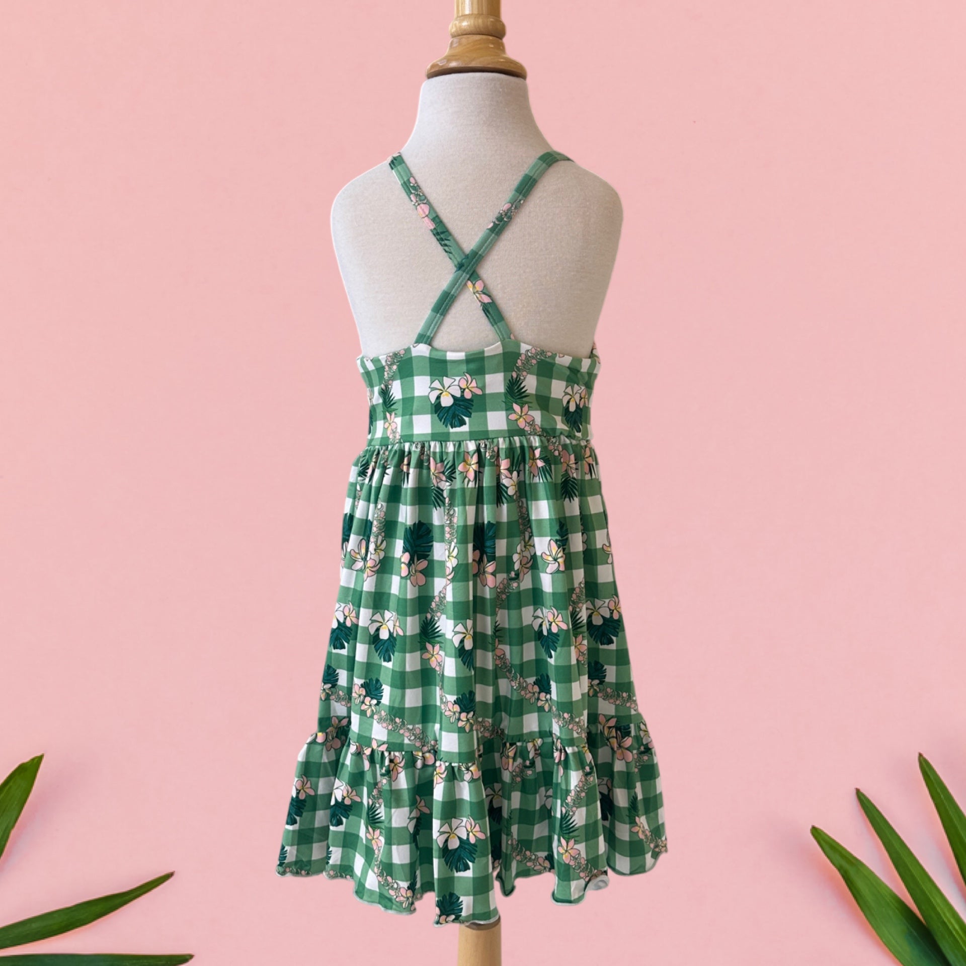 Plumeria Palaka Brooklyn Dress - Sweet Sweet Honey Hawaii