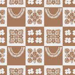 PRE - ORDER: Large: Tan Ho'opili / Lei Minky blanket - Sweet Sweet Honey Hawaii