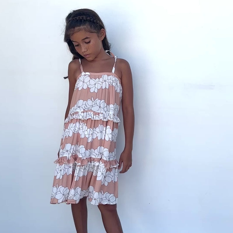 Sandy Gardenia Kid's Maxi Dress