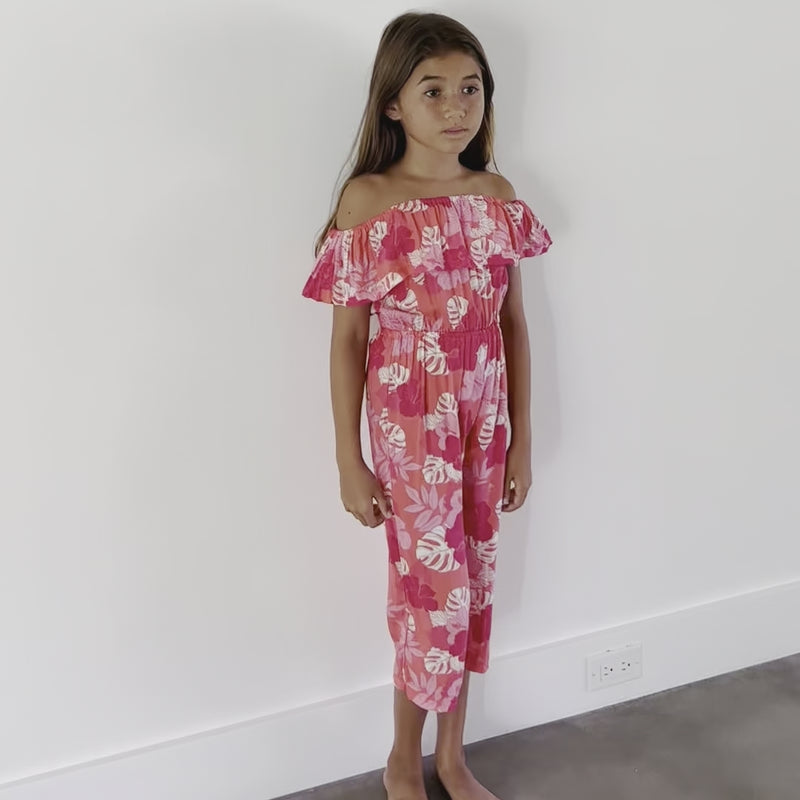 Sunsets of Wailea Flutter long Jumpsuit