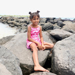 Pua Lei Gingham Rissa Romper - Sweet Sweet Honey Hawaii