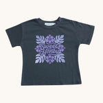Purple Sweet Honey Quilt Dark Grey Tee - Sweet Sweet Honey Hawaii