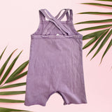 Purple Tiare Quilt Xback Jumpsuit - Sweet Sweet Honey Hawaii