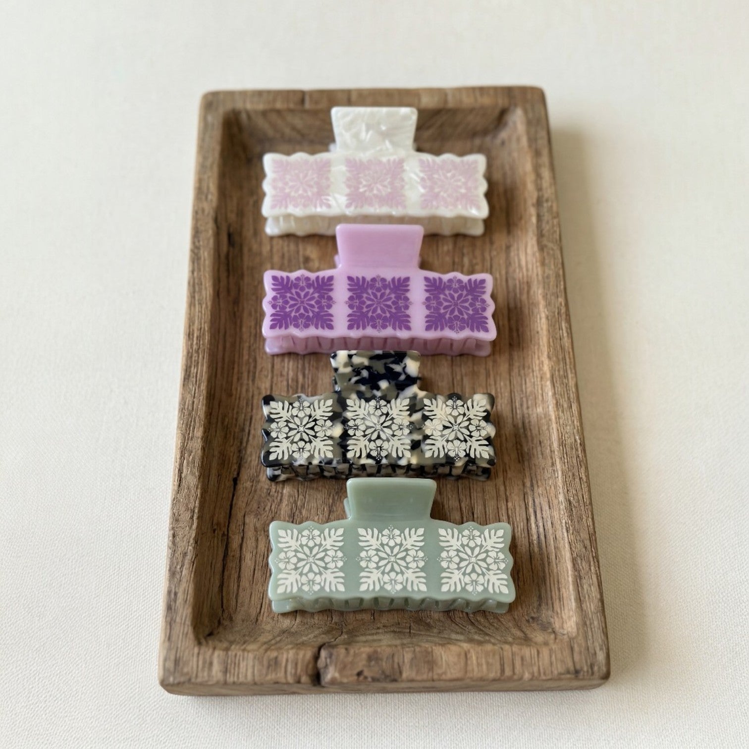 Quilt Claw Clip - Sweet Sweet Honey Hawaii