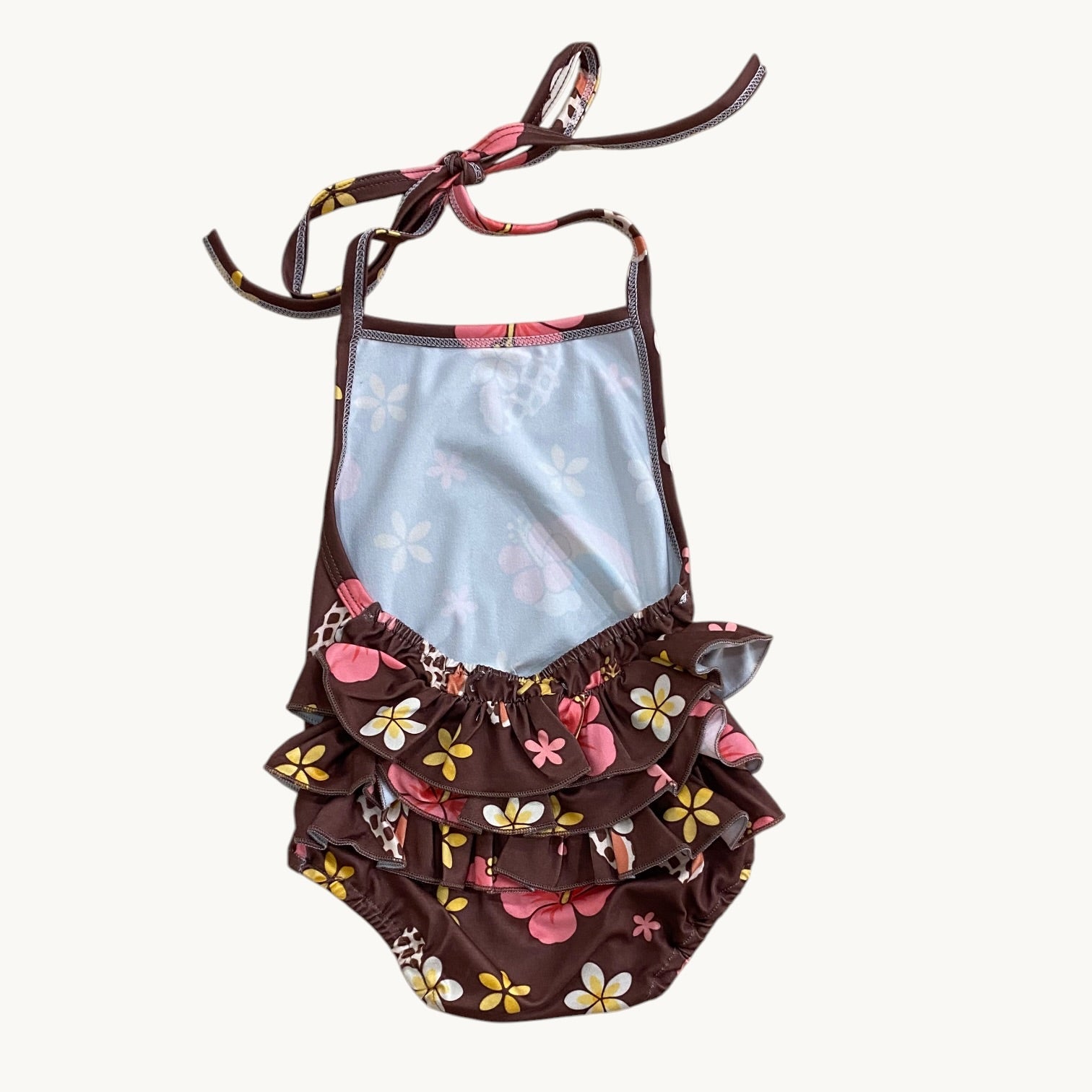 Rainbow and Seashells Ruffle Halter Romper - Sweet Sweet Honey Hawaii