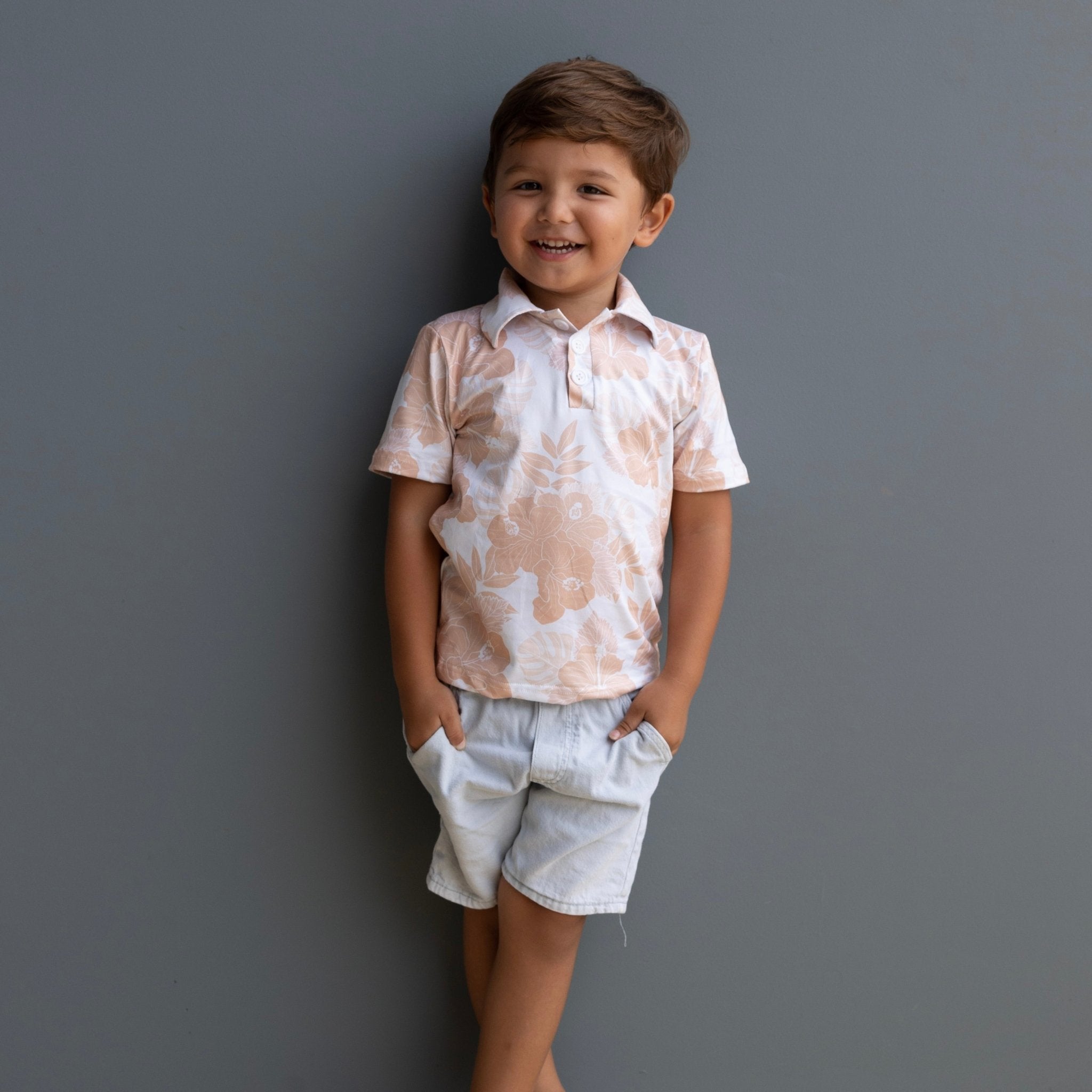 Sands of Wailea Collared Shirt - Sweet Sweet Honey Hawaii