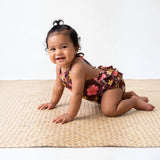 Rainbow and Seashells Ruffle Halter Romper