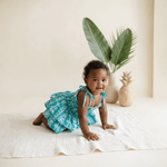 Teal Lei Melody Romper - Sweet Sweet Honey Hawaii
