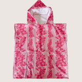 Teen Pink Mauna Lani Hooded Towel - Sweet Sweet Honey Hawaii