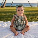 Tropical Monstera Melody Romper - Sweet Sweet Honey Hawaii