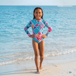 Tropical Muse Long Sleeve Swimsuit - Sweet Sweet Honey Hawaii