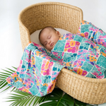 Tropical Muse Swaddle Blanket - Sweet Sweet Honey Hawaii