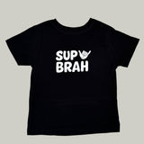 White Sup Brah Tee (Black) - Sweet Sweet Honey Hawaii