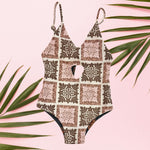 Wild Blossom/Midnight Heirloom Peek - a - Boo reversible Swimsuit - Sweet Sweet Honey Hawaii