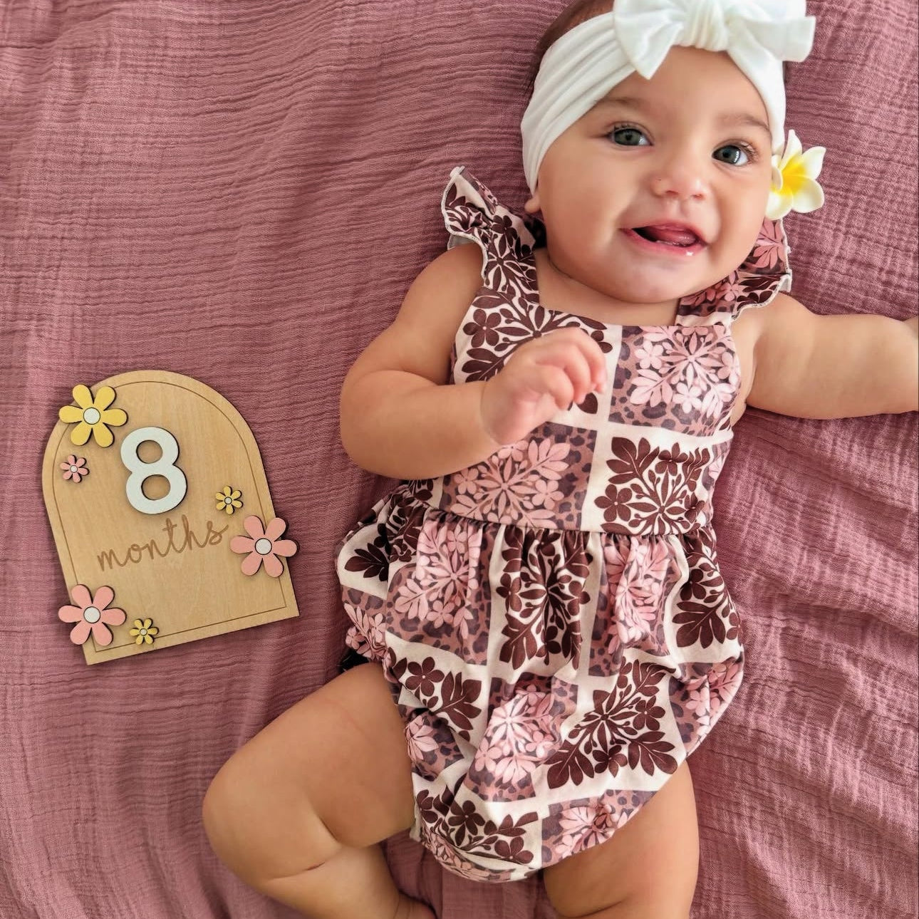 Wild Blossoms | Emma onesie - Sweet Sweet Honey Hawaii