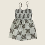 Women's Green 'Ilima Quilt Kaia Romper - Sweet Sweet Honey Hawaii