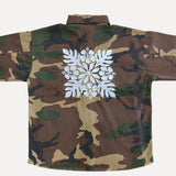 Women's Quilt Camo Denim Jacket - Sweet Sweet Honey Hawaii