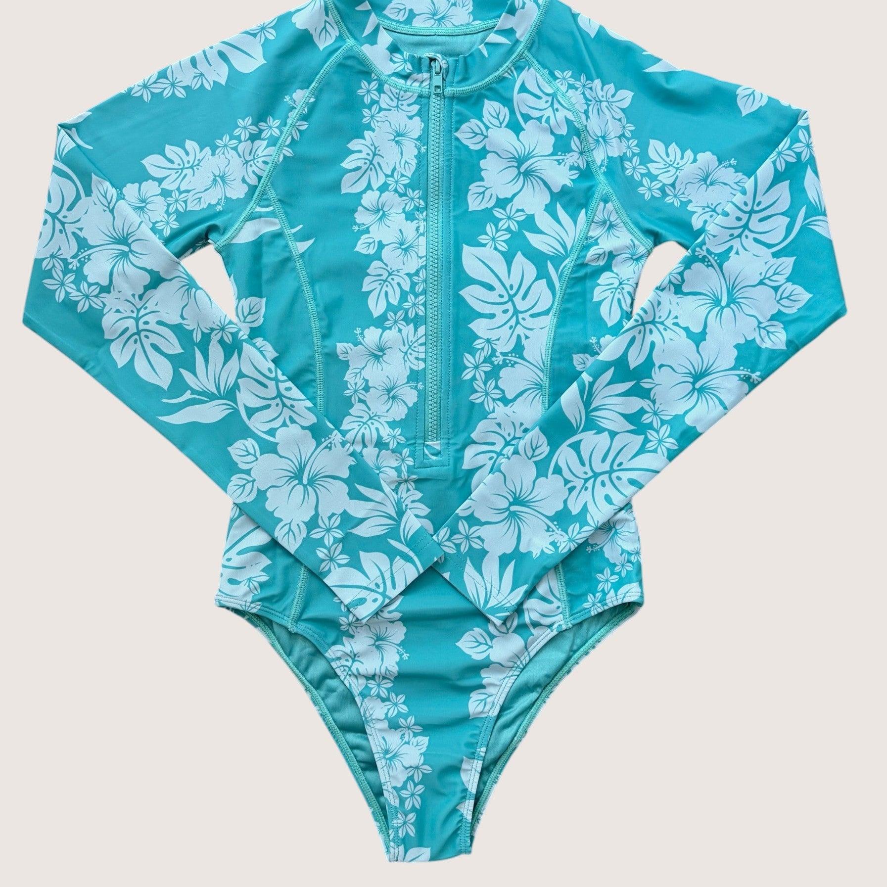 Women's Teal Mauna Lani Long sleeve Bikini - Sweet Sweet Honey Hawaii
