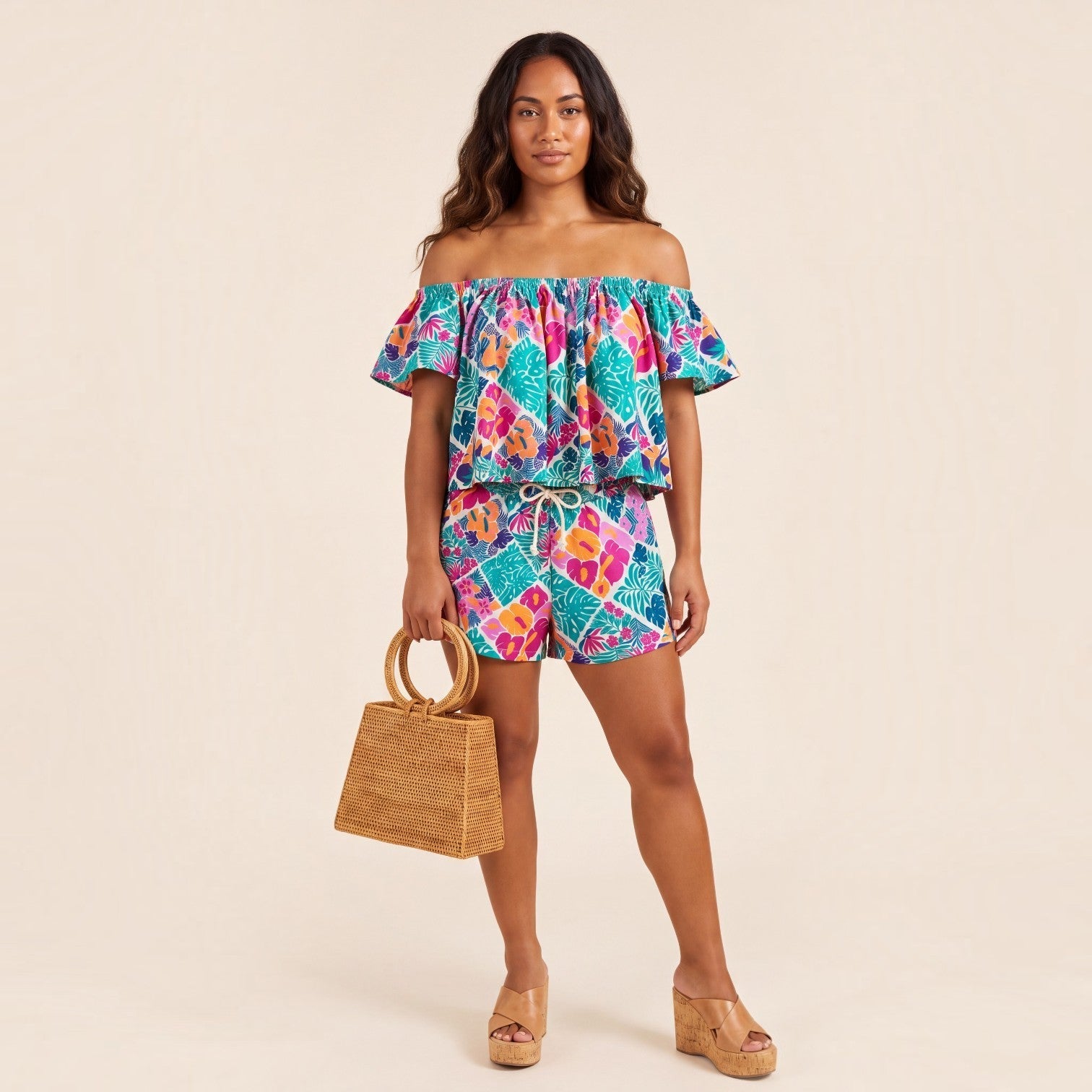 Women's Tropical Muse Shorts - Sweet Sweet Honey Hawaii