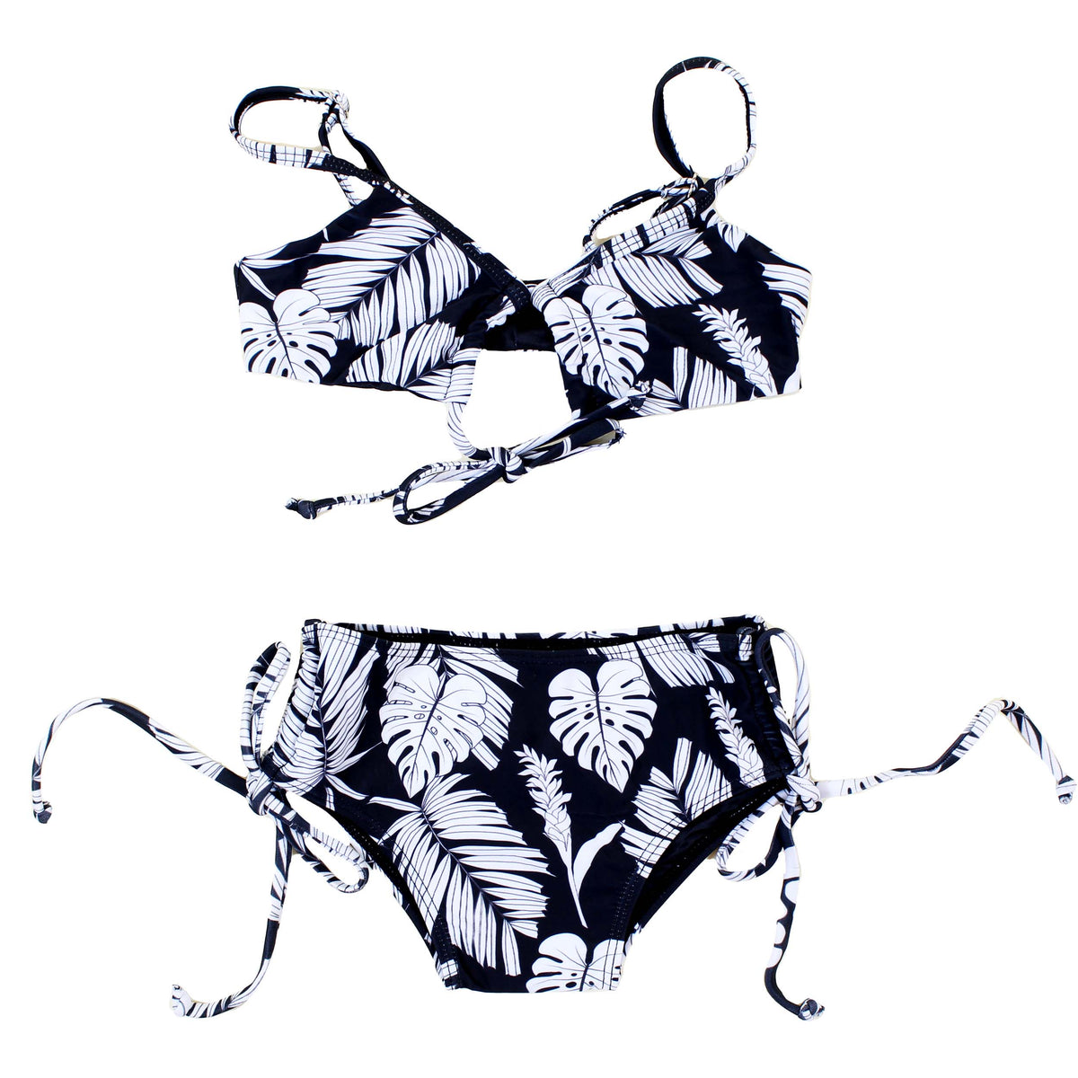 Baby & Children Aloha Wear Black Palm 2 pc Bikini - Sweet Honey