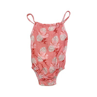 Pink mauve Hibiscus Halter Romper (6/12M to 18/24M) - Sweet Sweet Honey Hawaii