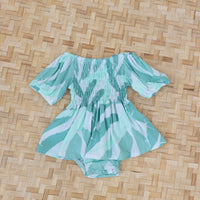 Banana Leaf Sleeved Melody Romper - Sweet Sweet Honey Hawaii