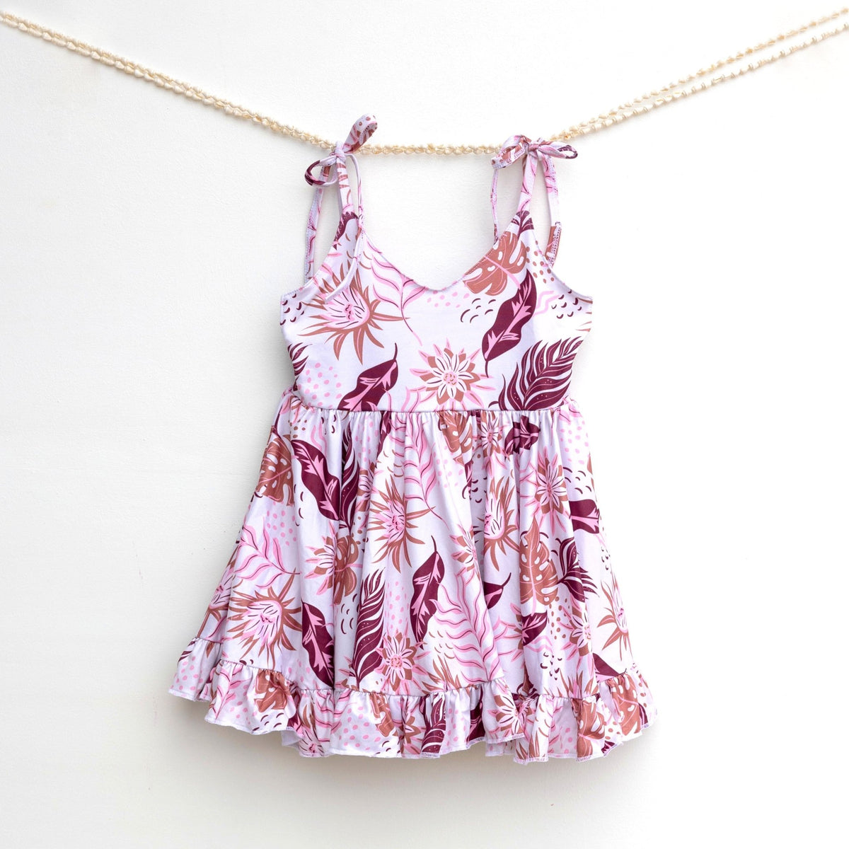 Cream Pahoa Shoulder Tie Dress - Sweet Sweet Honey Hawaii