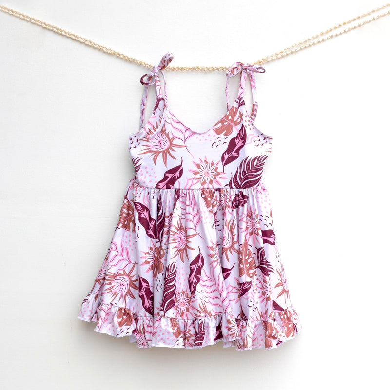 Cream Pahoa Shoulder Tie Dress - Sweet Sweet Honey Hawaii