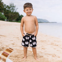 Eco-Friendly Midnight Hibiscus Boardies - Sweet Sweet Honey Hawaii